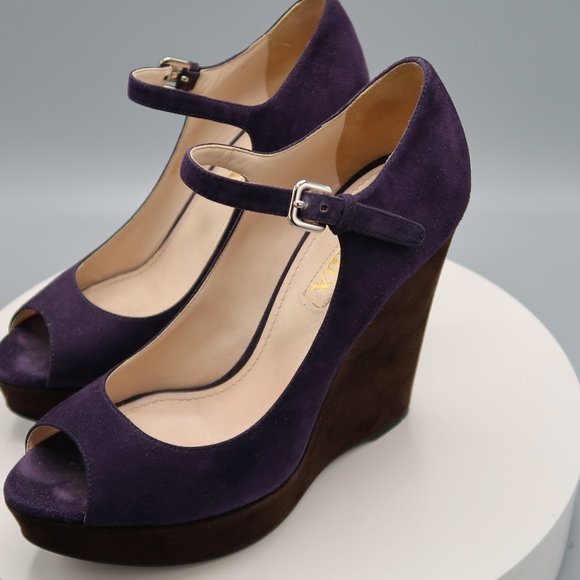 Prada Wedge Heels - Picture 1 of 10
